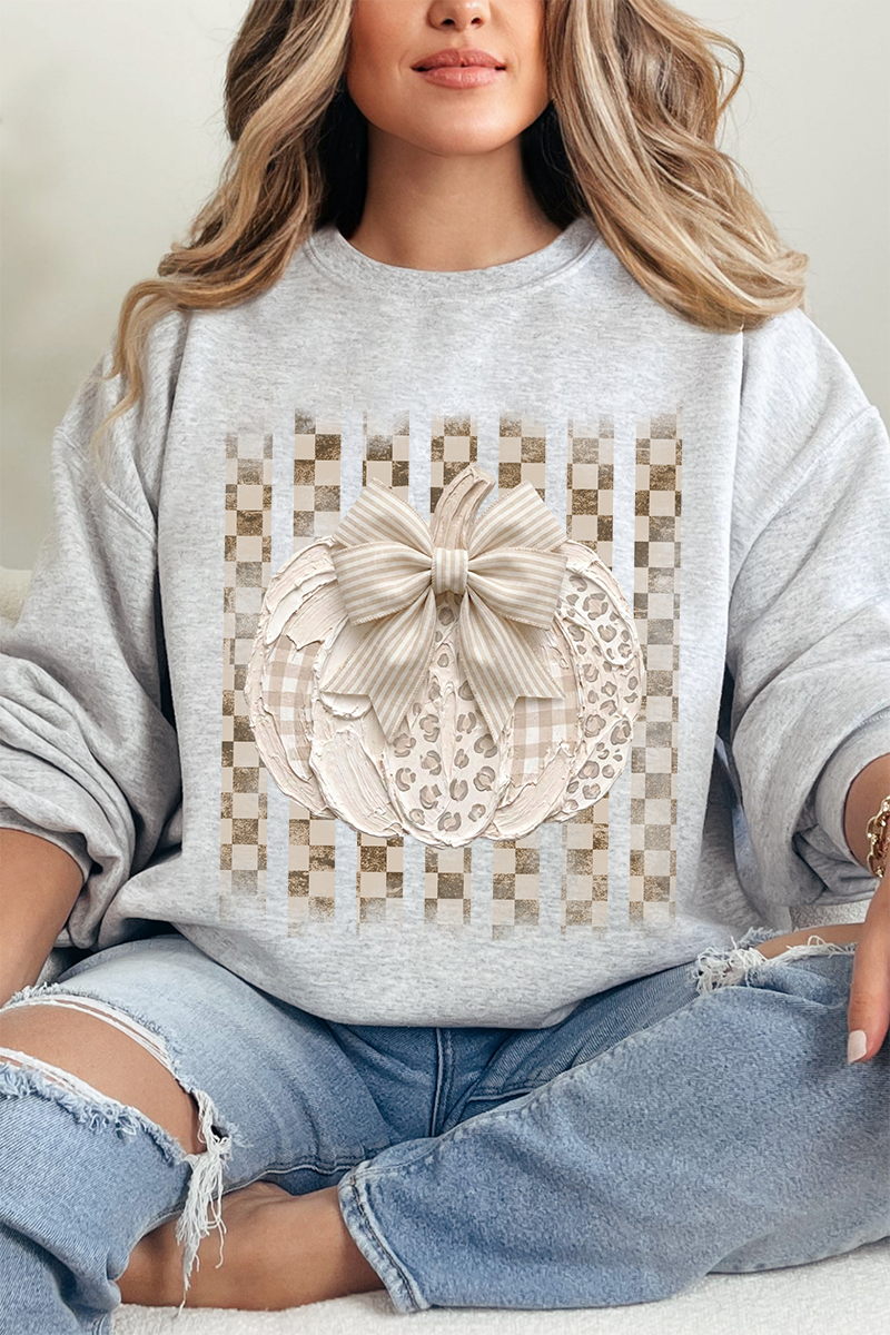 Painted Pumpkin Latte Heavy Blend Crew Sweatshirt product image 3