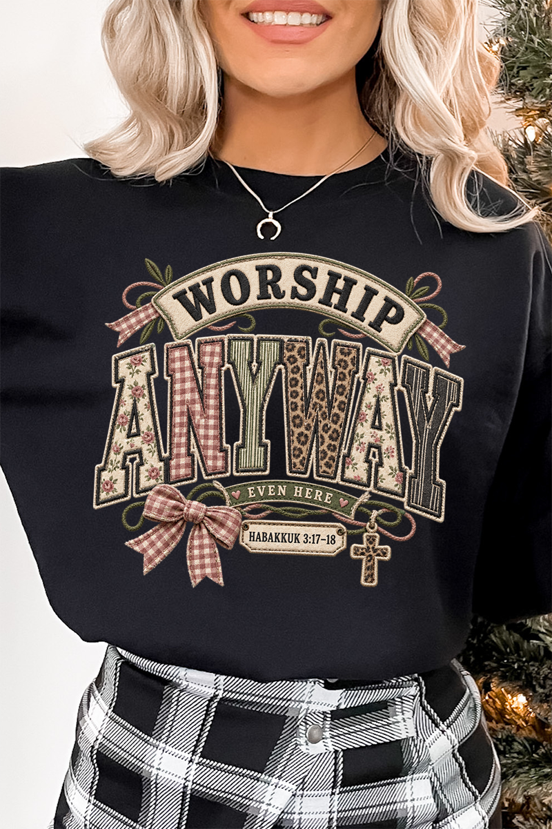 Worship Anyway Heavy Blend Crew Sweatshirt product image 3