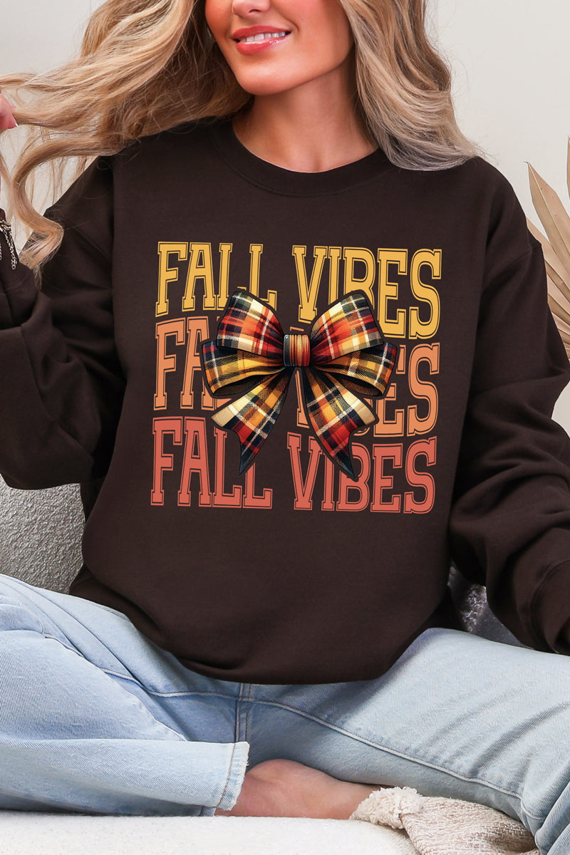 Plaid & Pretty Fall Vibes Heavy Blend Crew Sweatshirt product image 4