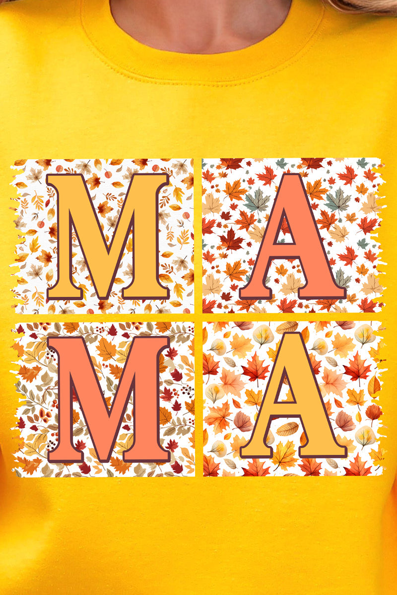Falling Leaves Mama Heavy Blend Crew Sweatshirt product image 2