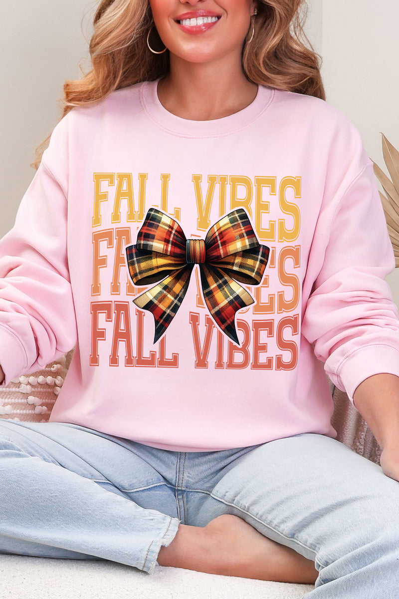 Plaid & Pretty Fall Vibes Heavy Blend Crew Sweatshirt product image 5