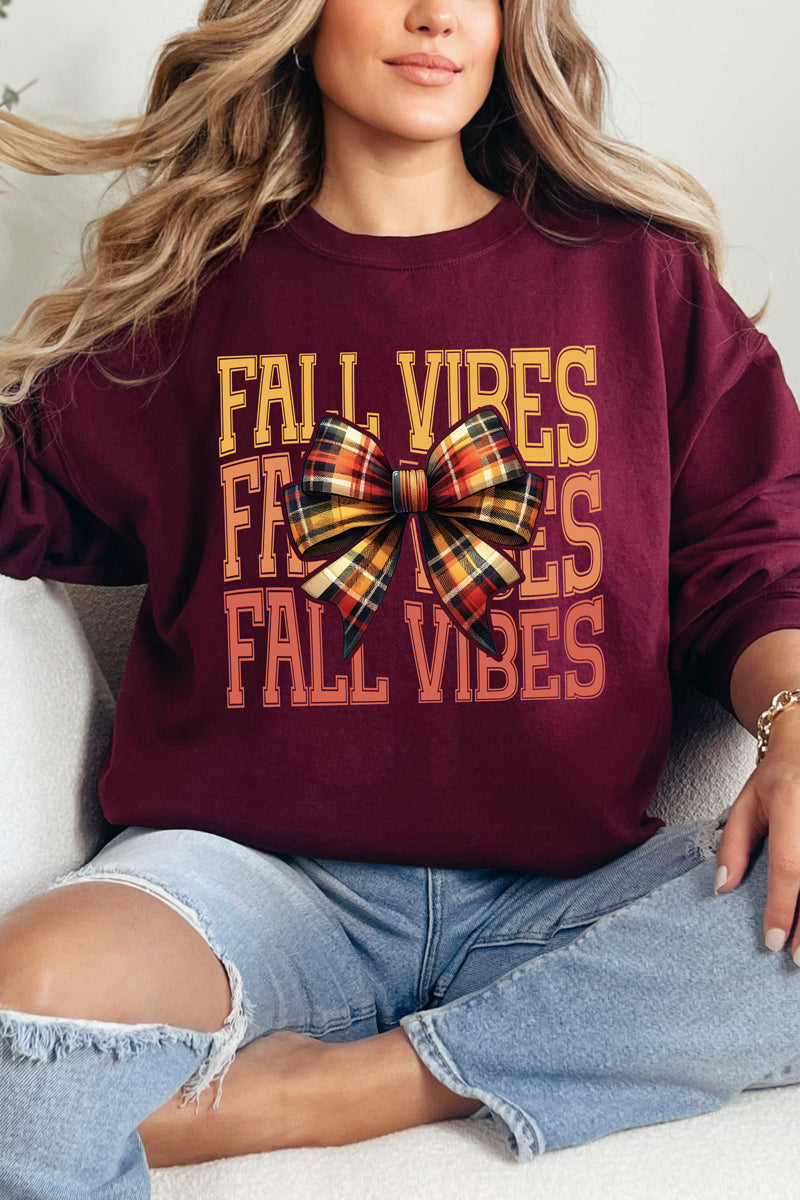 Plaid & Pretty Fall Vibes Heavy Blend Crew Sweatshirt product image 6