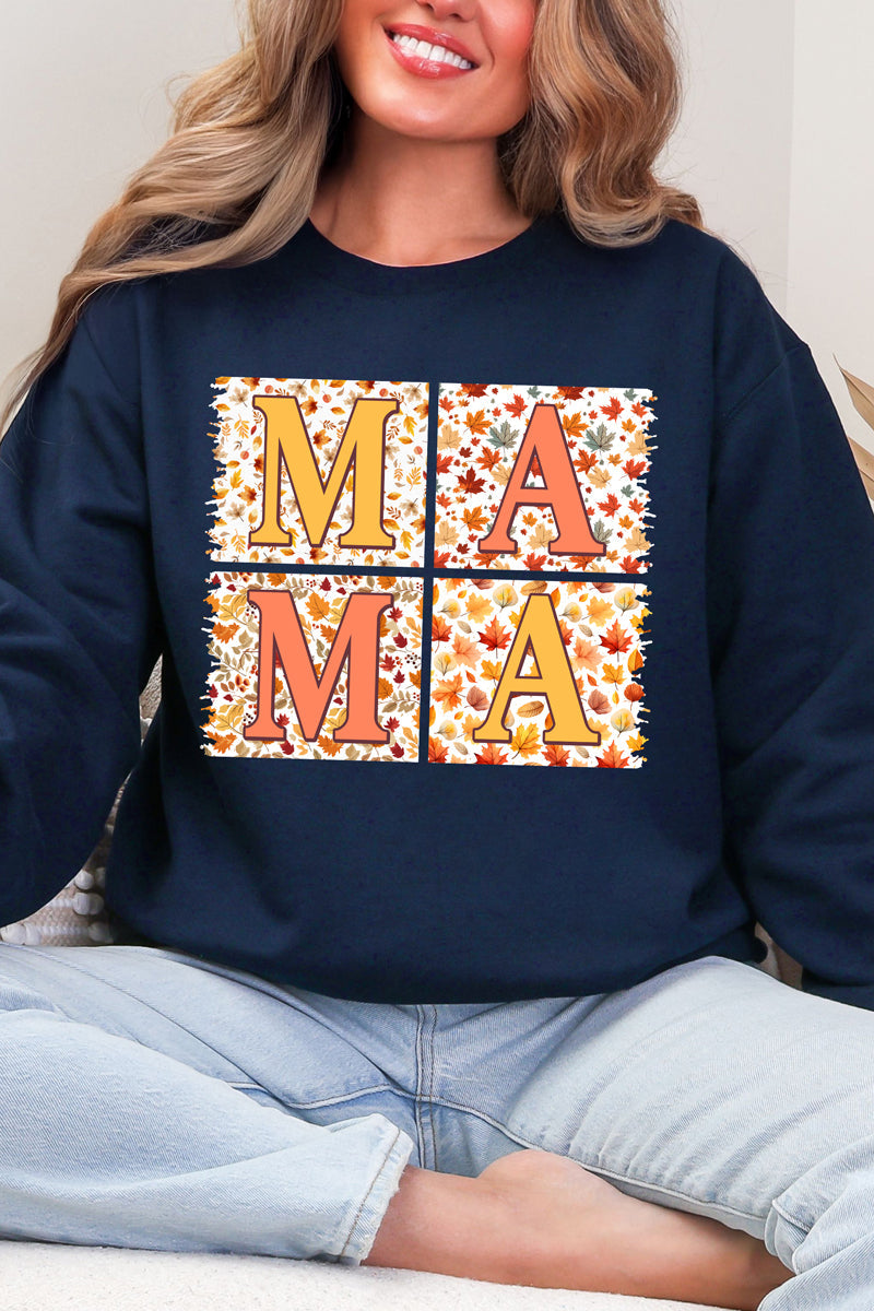 Falling Leaves Mama Heavy Blend Crew Sweatshirt product image 6