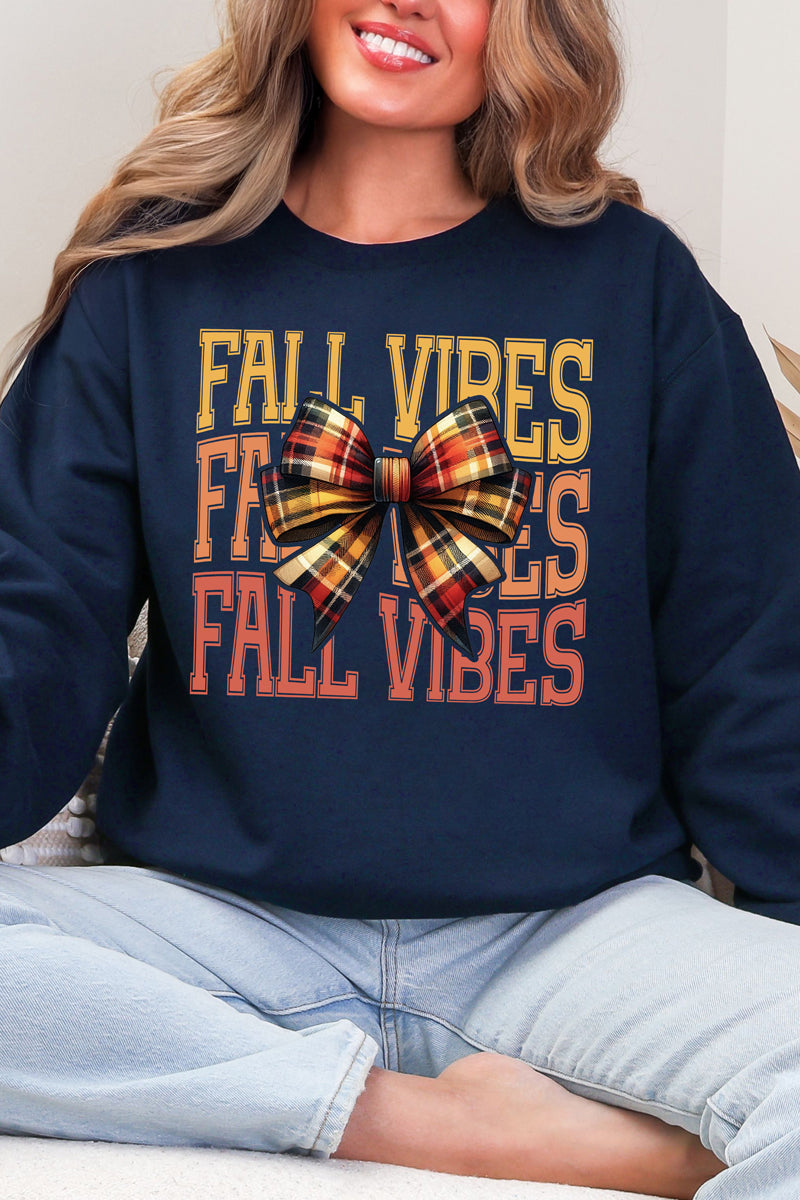 Plaid & Pretty Fall Vibes Heavy Blend Crew Sweatshirt product image 3