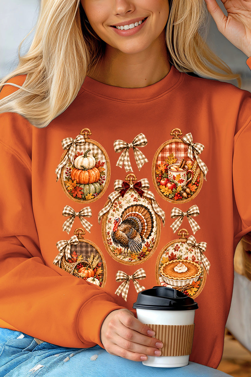 Thanksgiving Portraits Heavy Blend Crew Sweatshirt product image 8