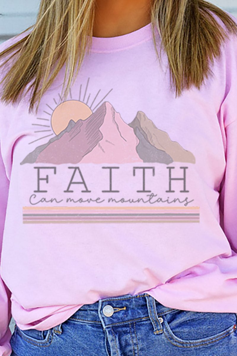 Faith Can Move Mountains Unisex Dri-Power Long-Sleeve 50/50 product image 2