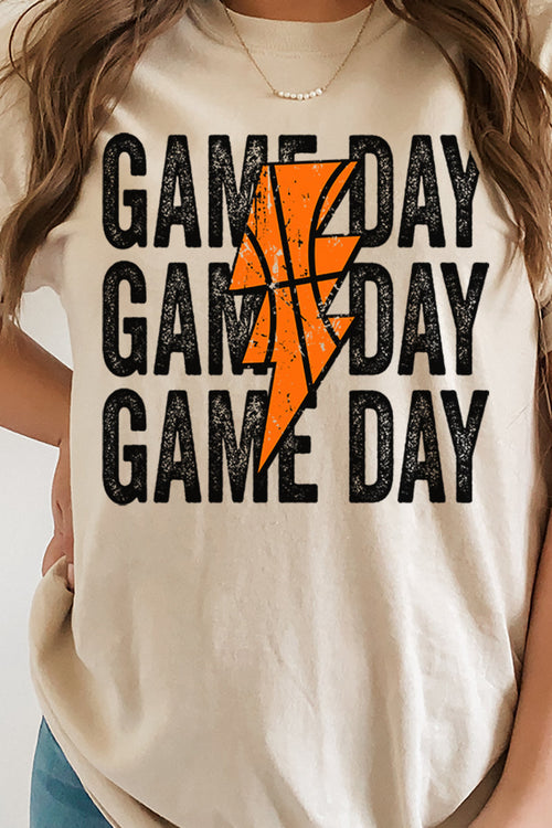 Basketball Stacked Gameday Short Sleeve Relaxed Fit T-Shirt product image 2