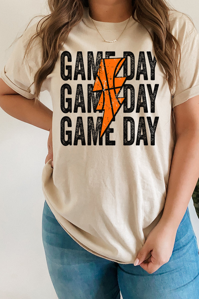 Basketball Stacked Gameday Short Sleeve Relaxed Fit T-Shirt product image 1