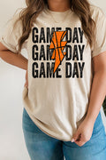 Basketball Stacked Gameday Short Sleeve Relaxed Fit T-Shirt product image 1