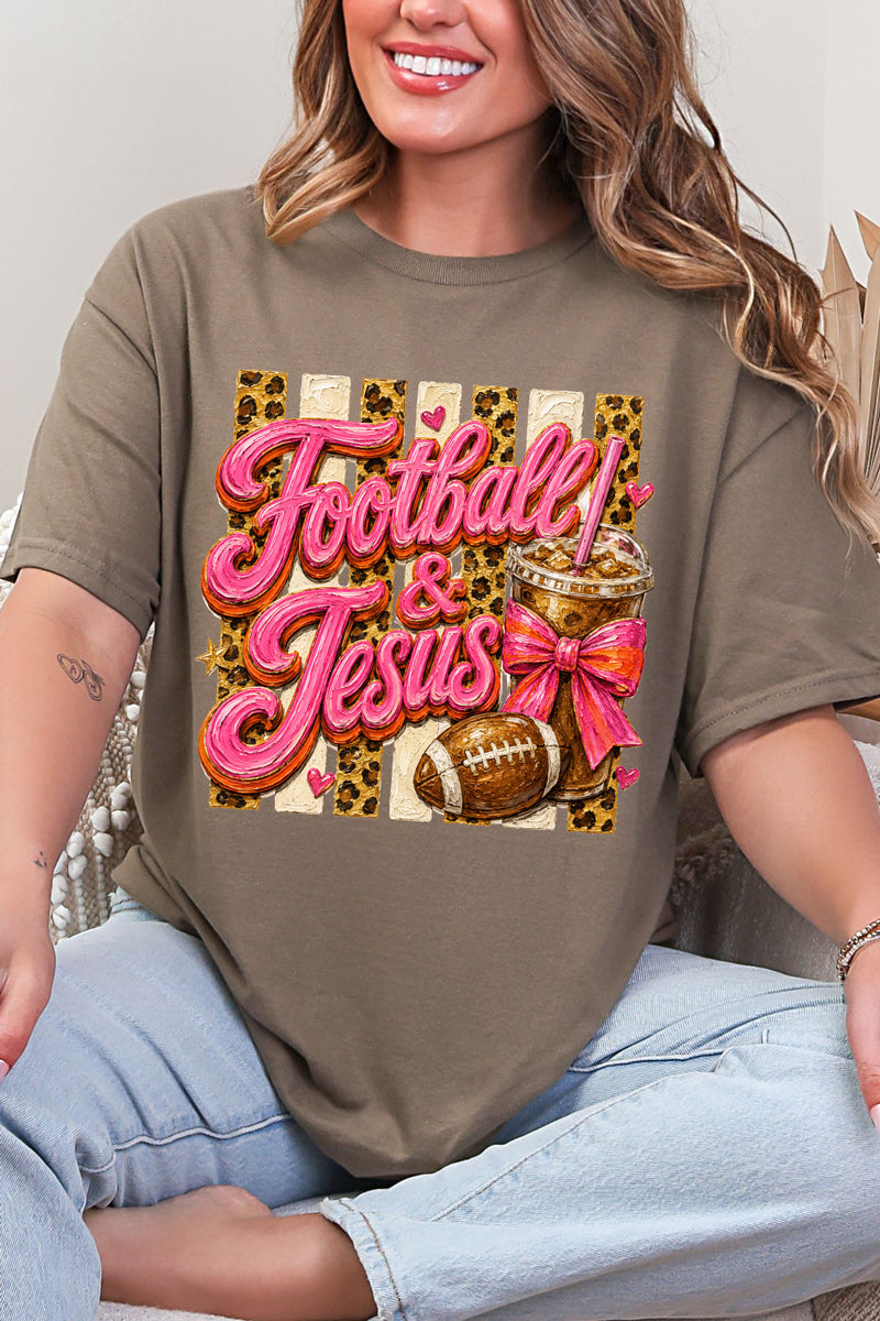 Pink Painted Football & Jesus Short Sleeve Relaxed Fit product image 4