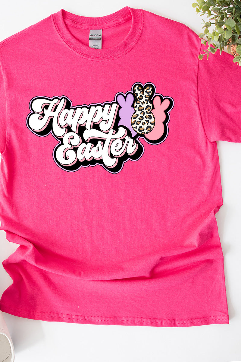 Outline Groovy Happy Easter Short Sleeve Relaxed Fit T-Shirt product image 1