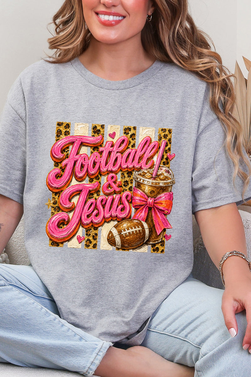 Pink Painted Football & Jesus Short Sleeve Relaxed Fit product image 8