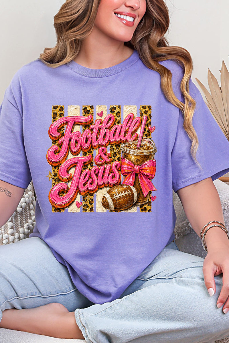 Pink Painted Football & Jesus Short Sleeve Relaxed Fit product image 9