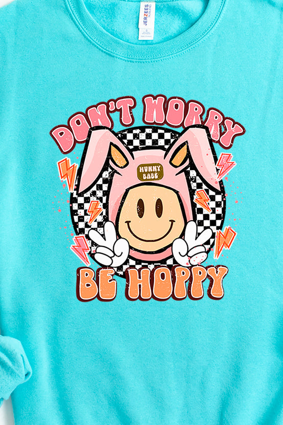 Don't Worry Be Hoppy Easter Unisex NuBlend Crew Sweatshirt product image 2