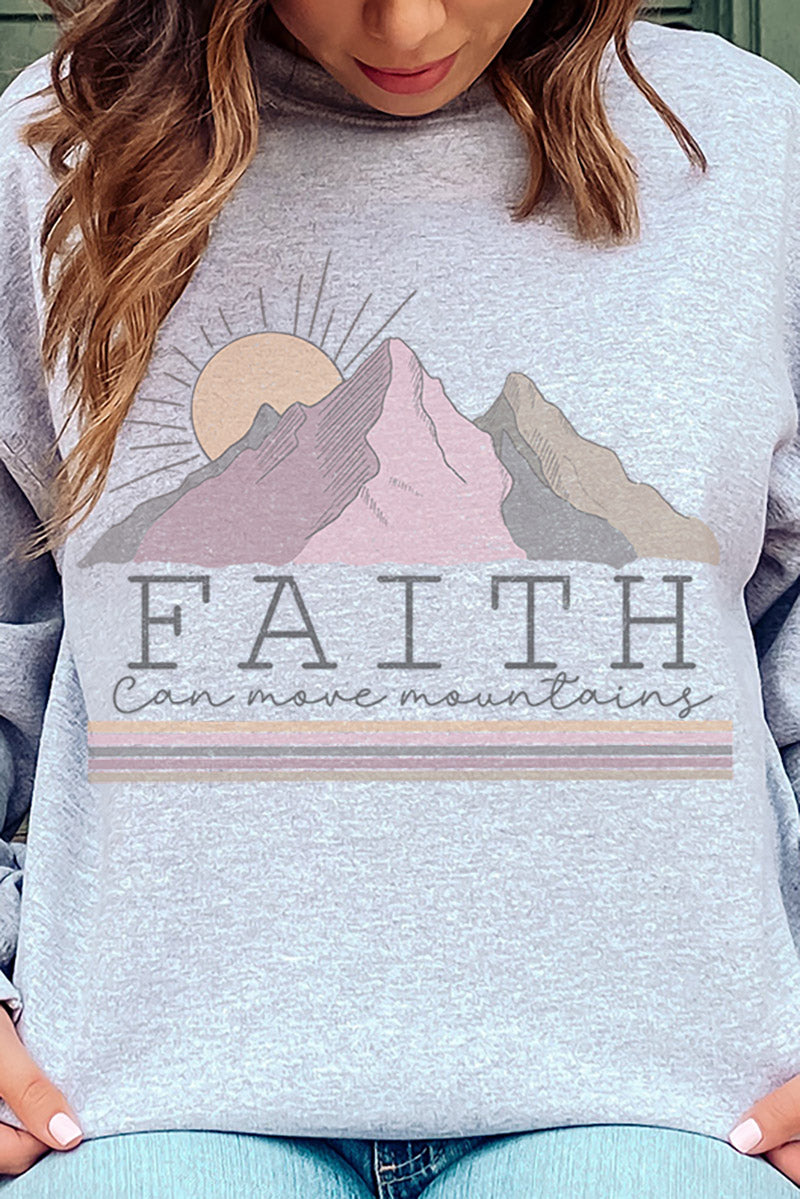 Faith Can Move Mountains Unisex NuBlend Crew Sweatshirt product image 2