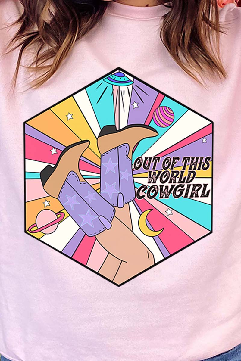 Out Of This World Cowgirl Unisex NuBlend Crew Sweatshirt product image 2