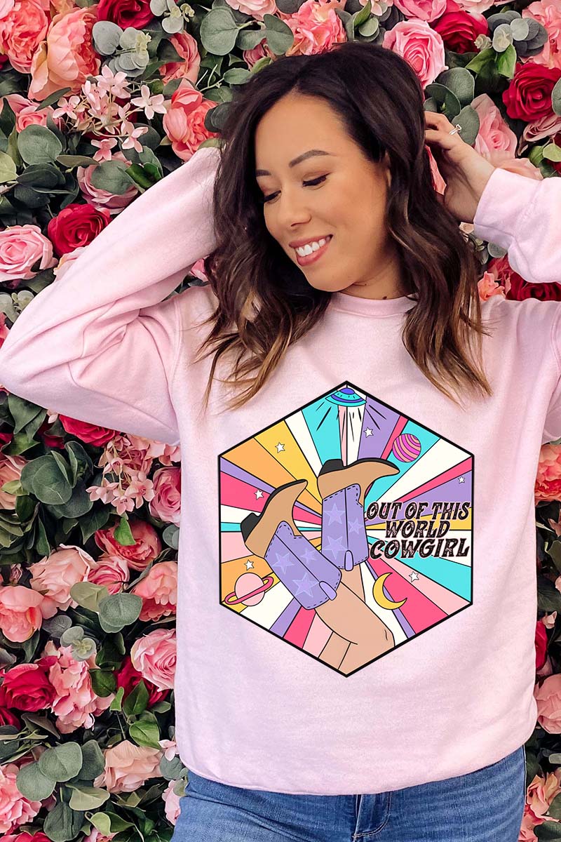 Out Of This World Cowgirl Unisex NuBlend Crew Sweatshirt product image 1