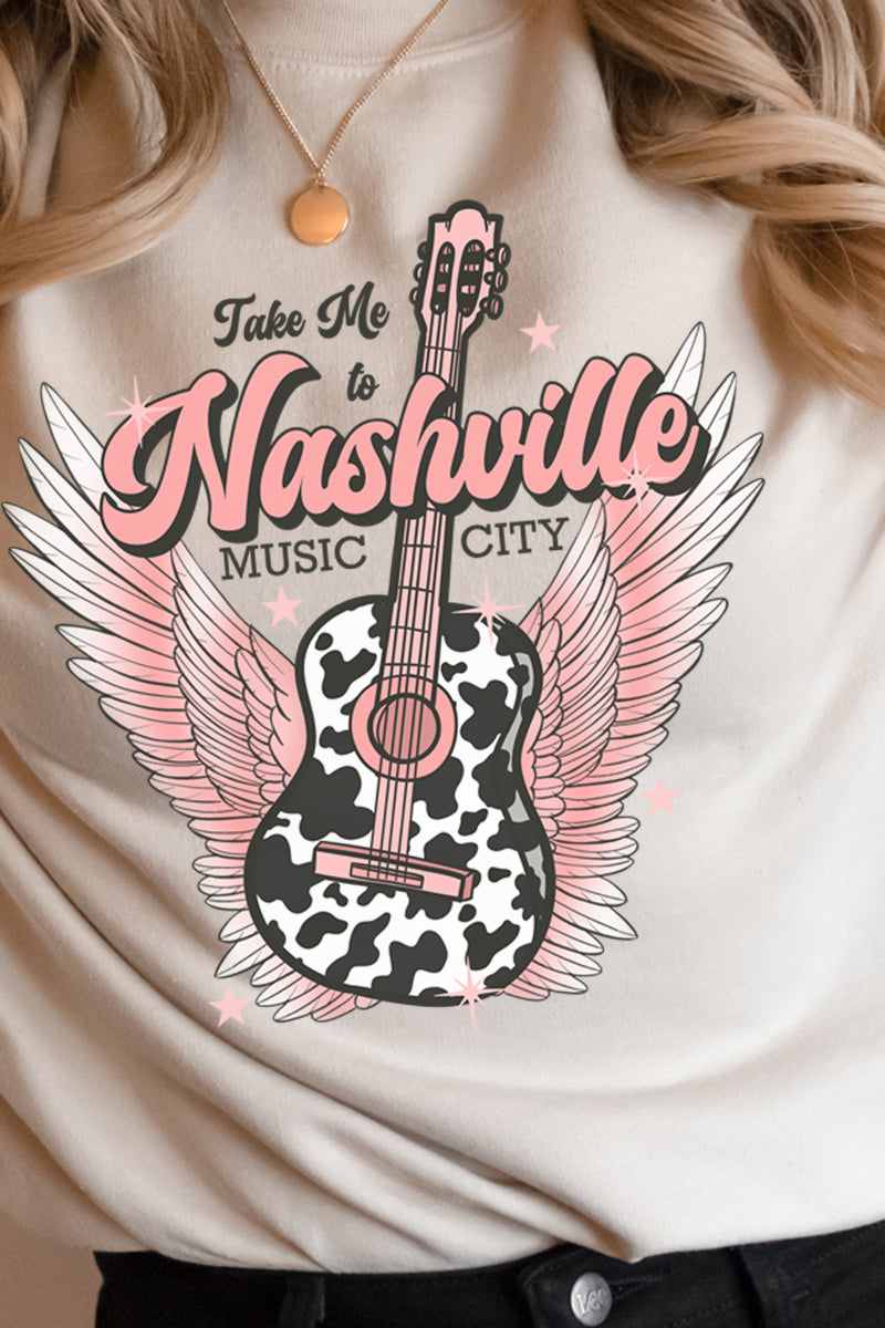 Take Me To Nashville Unisex NuBlend Crew Sweatshirt product image 2