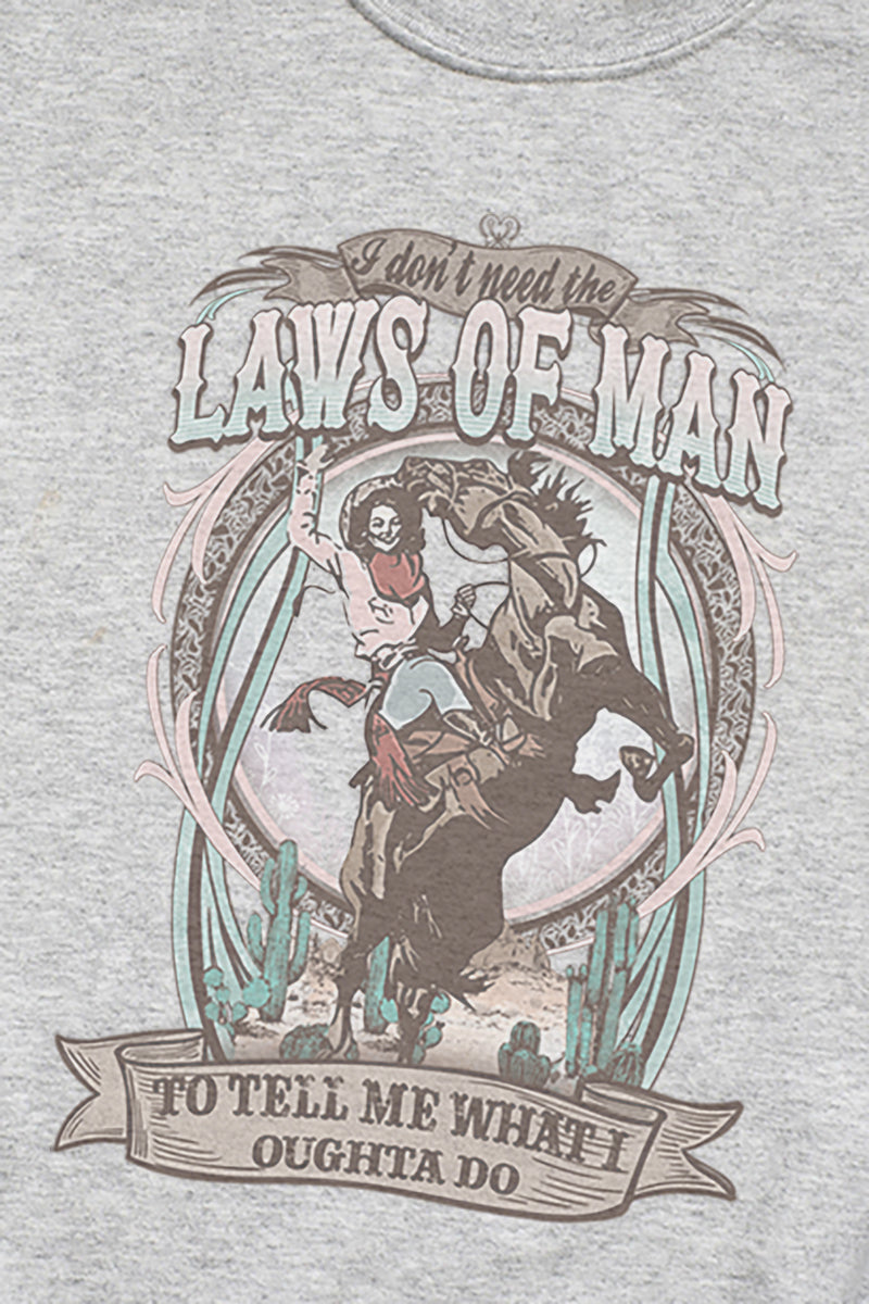 Laws Of Man Cowgirl Unisex NuBlend Crew Sweatshirt product image 2