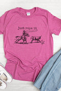 Cowboy Just Rope It Softstyle Adult T-Shirt product image 1