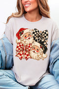 Merry Check Santa Softstyle Adult T-Shirt product image 1