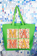 Falling Leaves Mama Canvas Jumbo Tote
