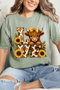 Little Highland Love Comfort Colors Adult Ring-Spun Cotton Tee