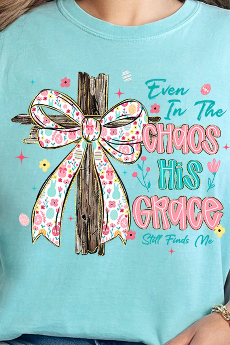 In The Chaos Coquette Cross Comfort Colors Adult Ring-Spun Cotton Tee