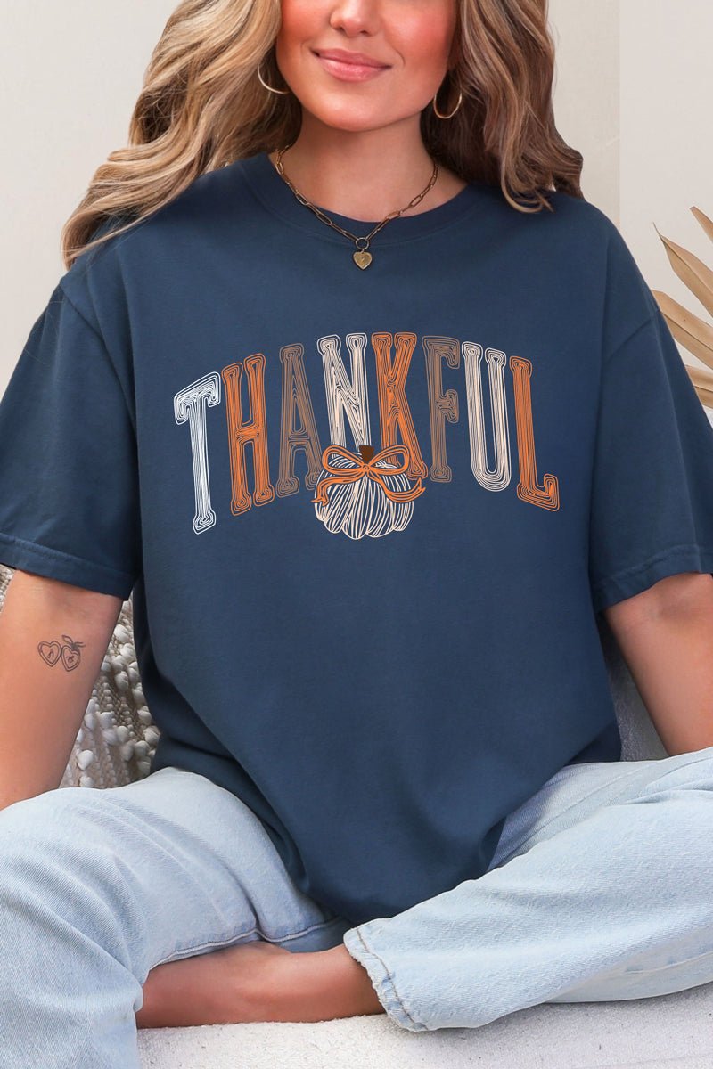 Thankful Sketch Comfort Colors Adult Ring-Spun Cotton Tee
