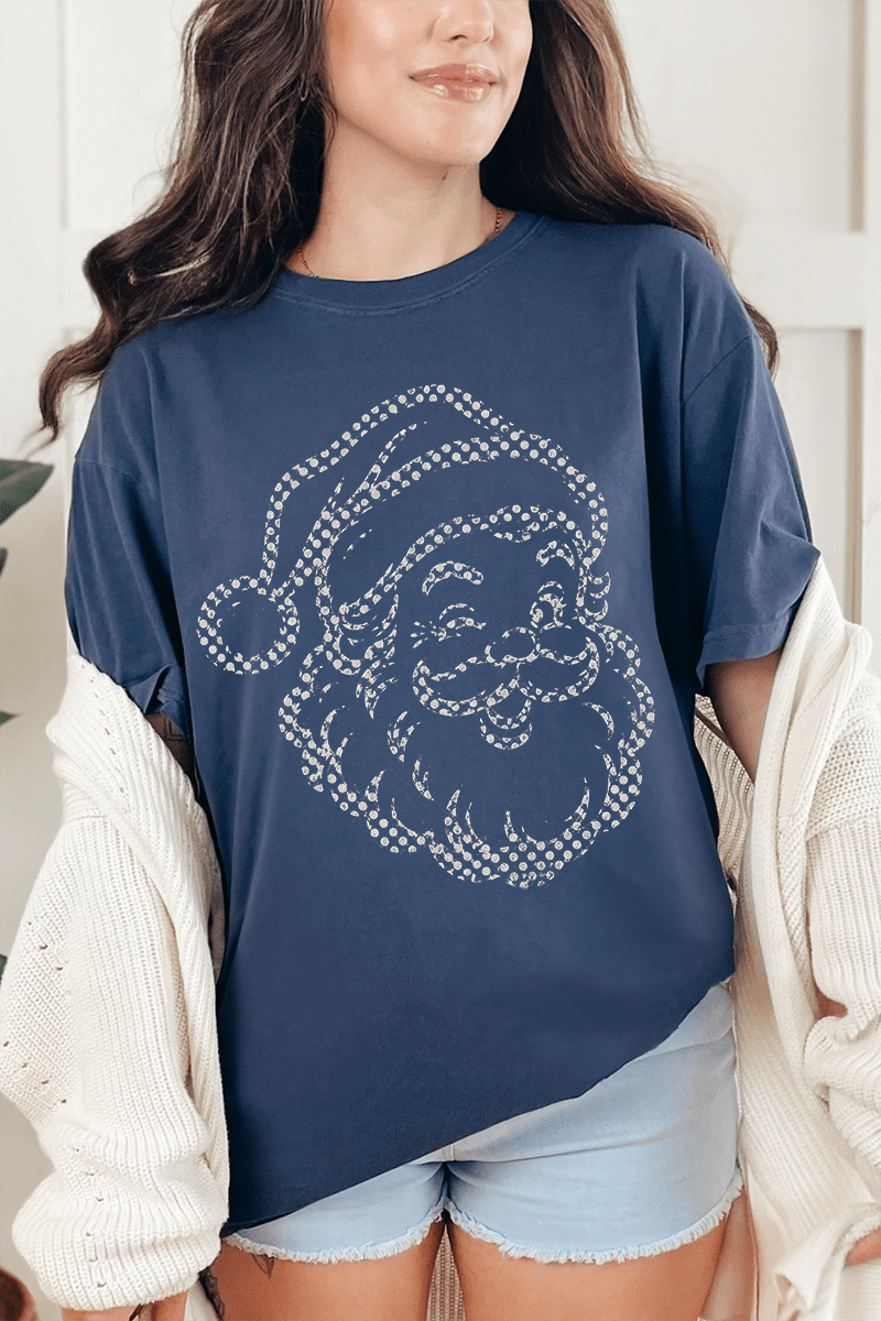 Classic Christmas Santa Comfort Colors Adult Ring-Spun Cotton Tee