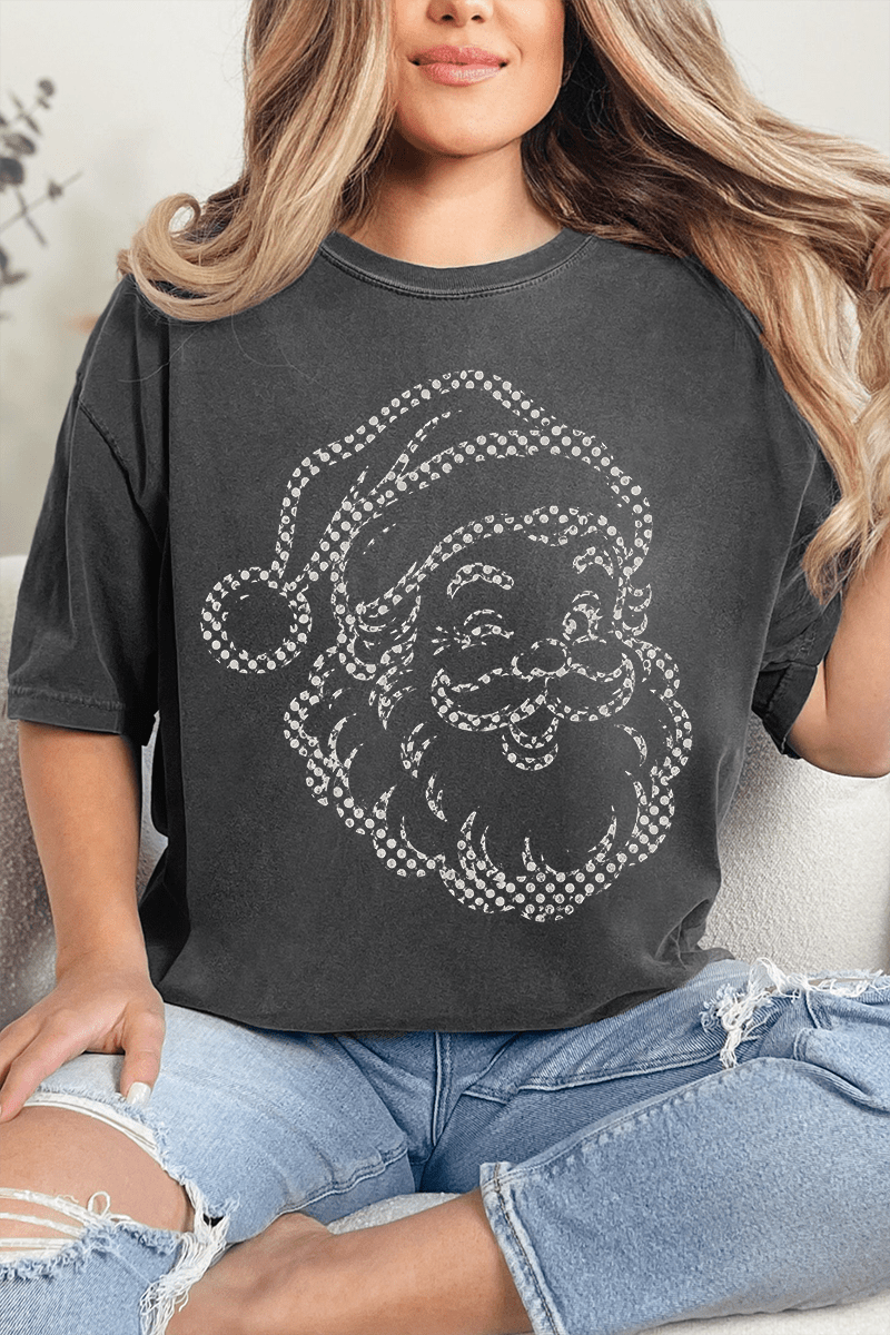 Classic Christmas Santa Comfort Colors Adult Ring-Spun Cotton Tee