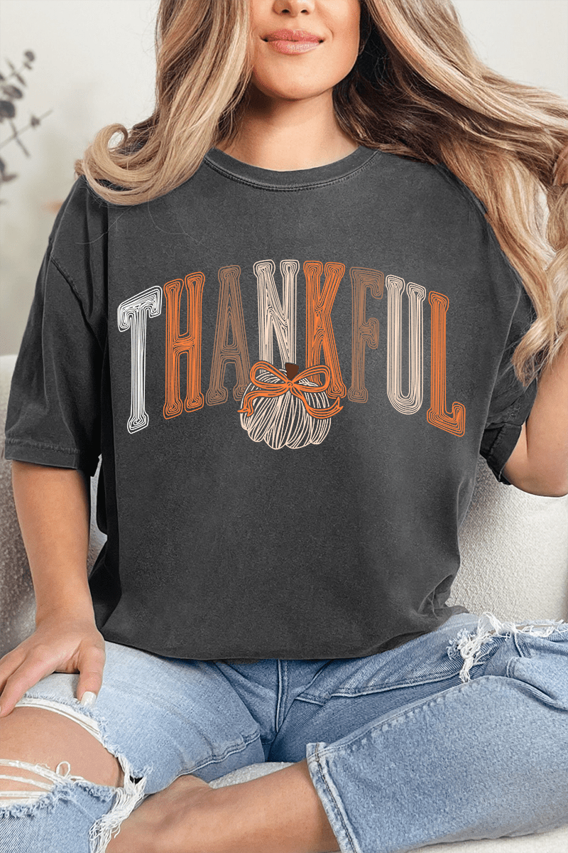 Thankful Sketch Comfort Colors Adult Ring-Spun Cotton Tee