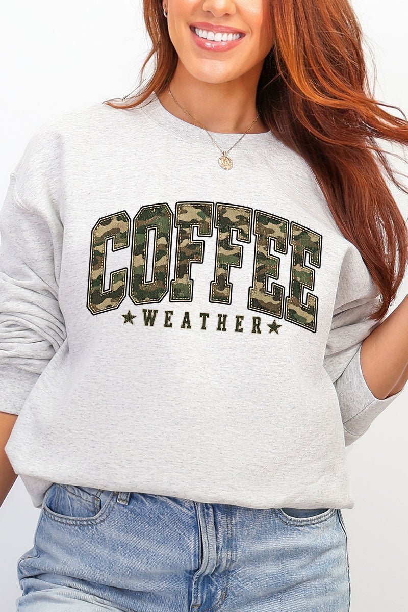 Camo Coffee Weather Heavy Blend Crew Sweatshirt product image 3