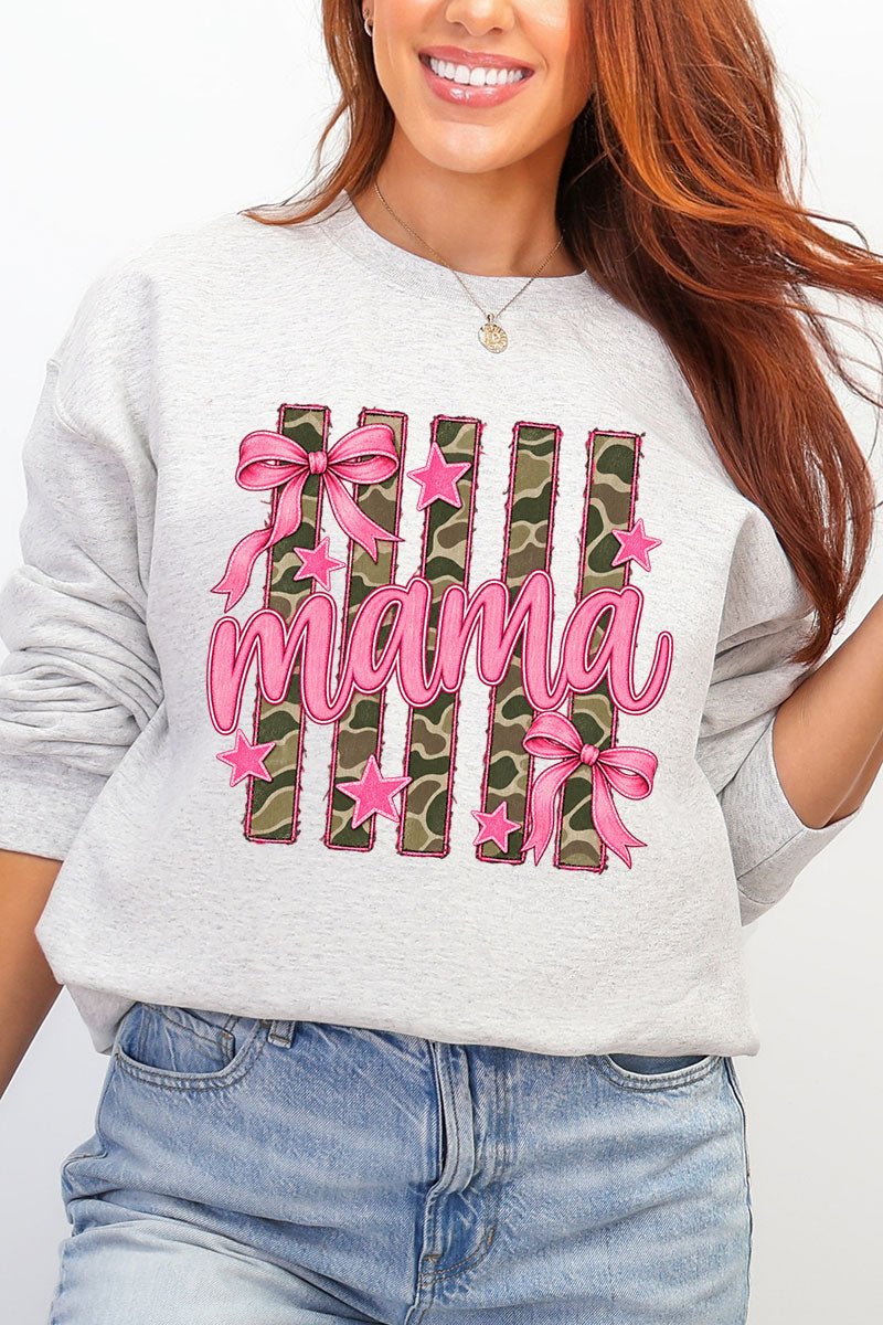 Camo Cutie Mama Heavy Blend Crew Sweatshirt product image 3
