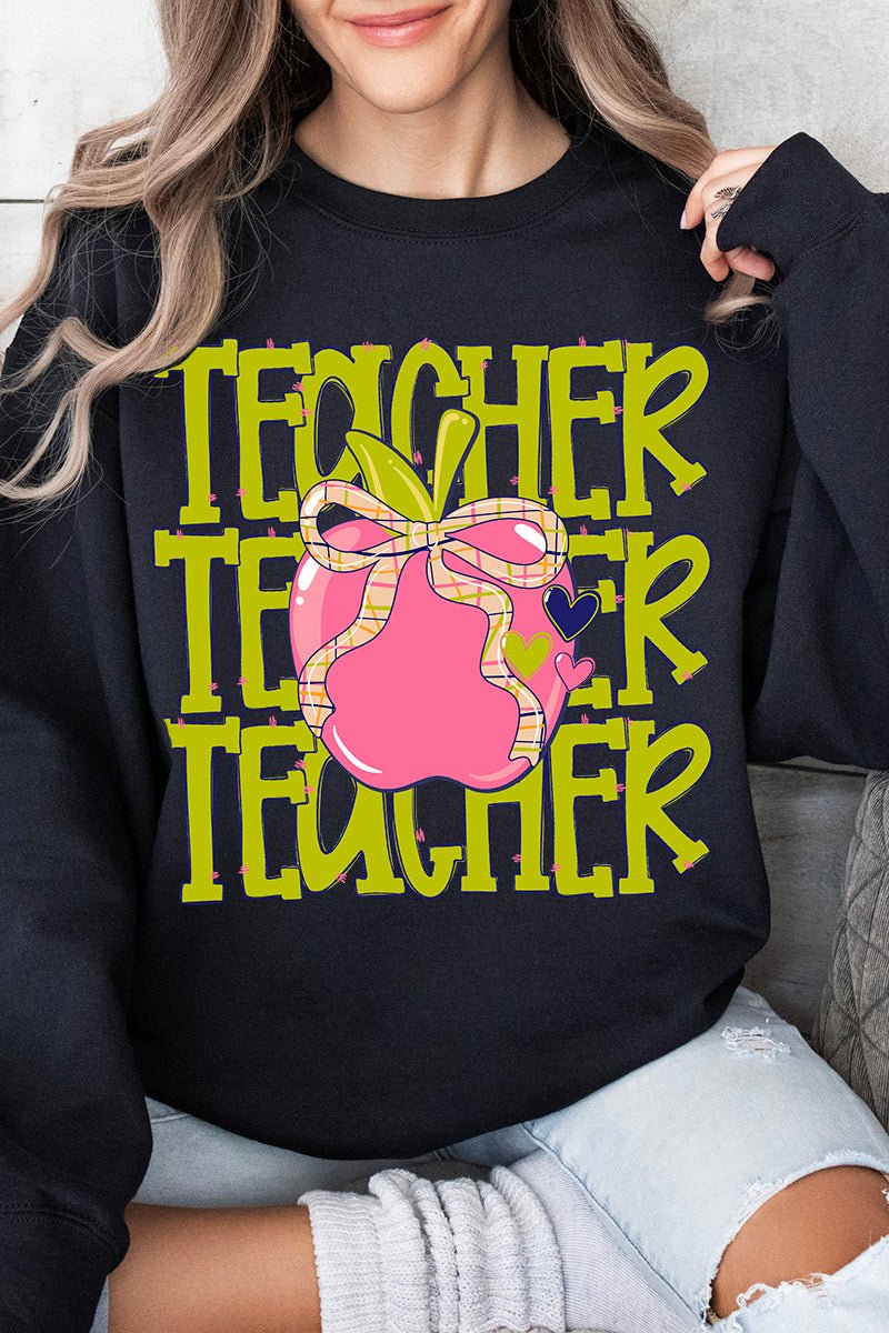 Apple For The Teacher Heavy Blend Crew Sweatshirt product image 4