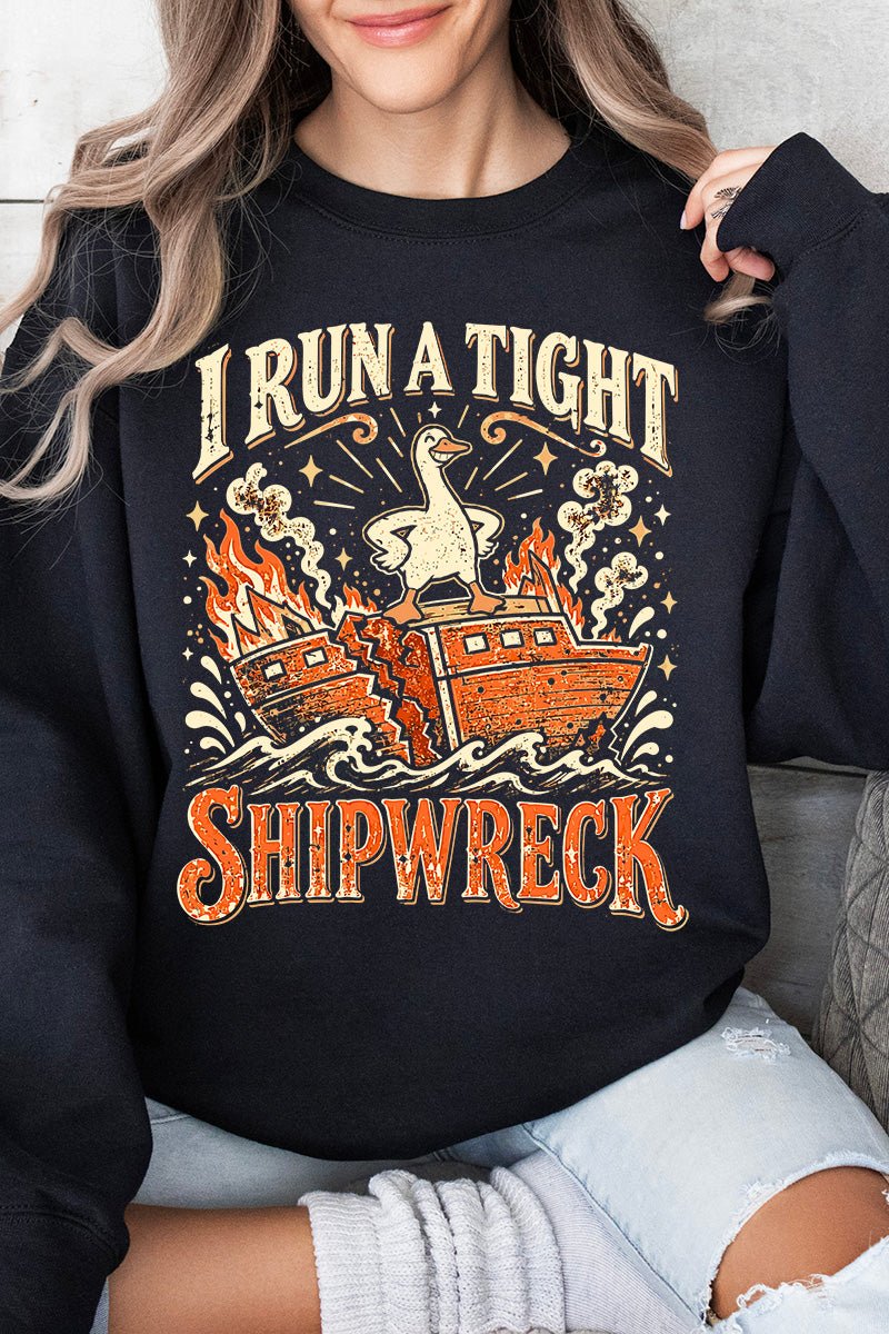 Tight Shipwreck Goose Heavy Blend Crew Sweatshirt product image 3