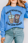 Iced Coffee & True Crime Heavy Blend Crew Sweatshirt product image 1