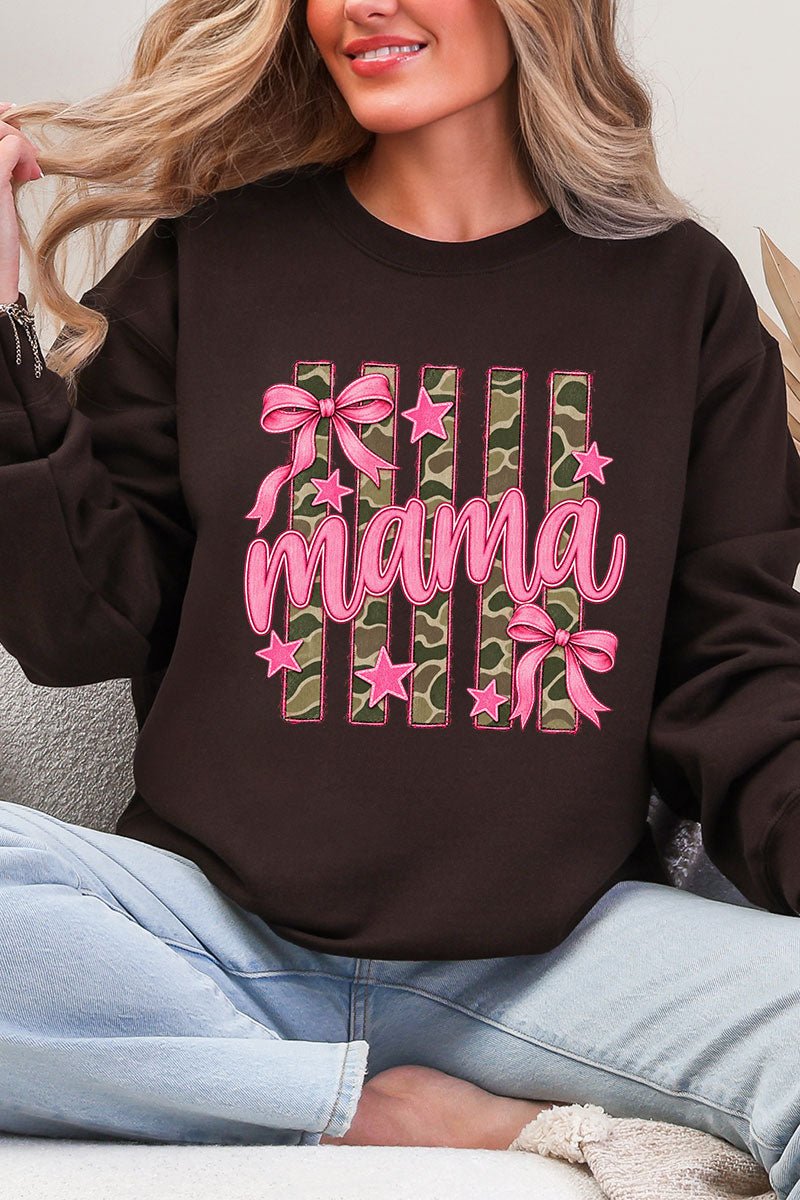 Camo Cutie Mama Heavy Blend Crew Sweatshirt product image 4