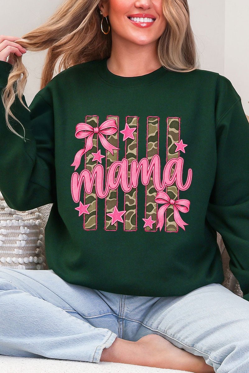 Camo Cutie Mama Heavy Blend Crew Sweatshirt product image 5