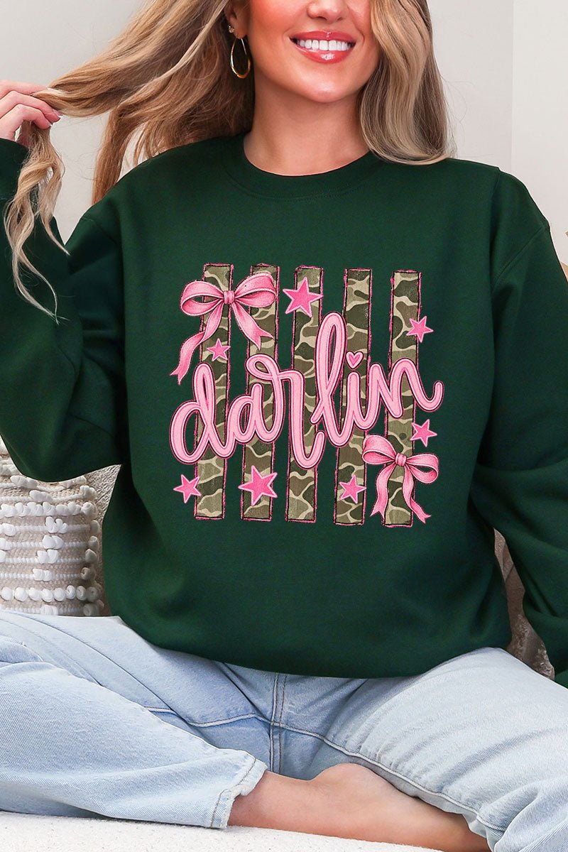 Pink Southern Darlin Heavy Blend Crew Sweatshirt product image 1