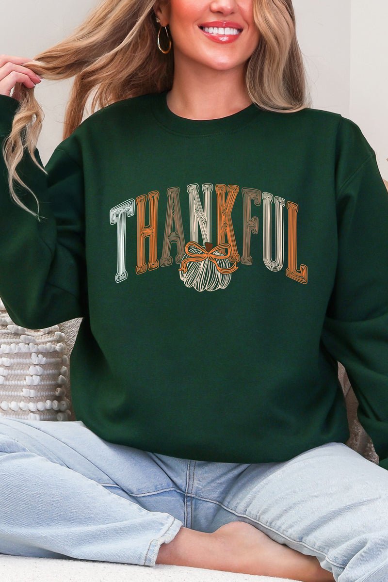 Thankful Sketch Heavy Blend Crew Sweatshirt product image 4