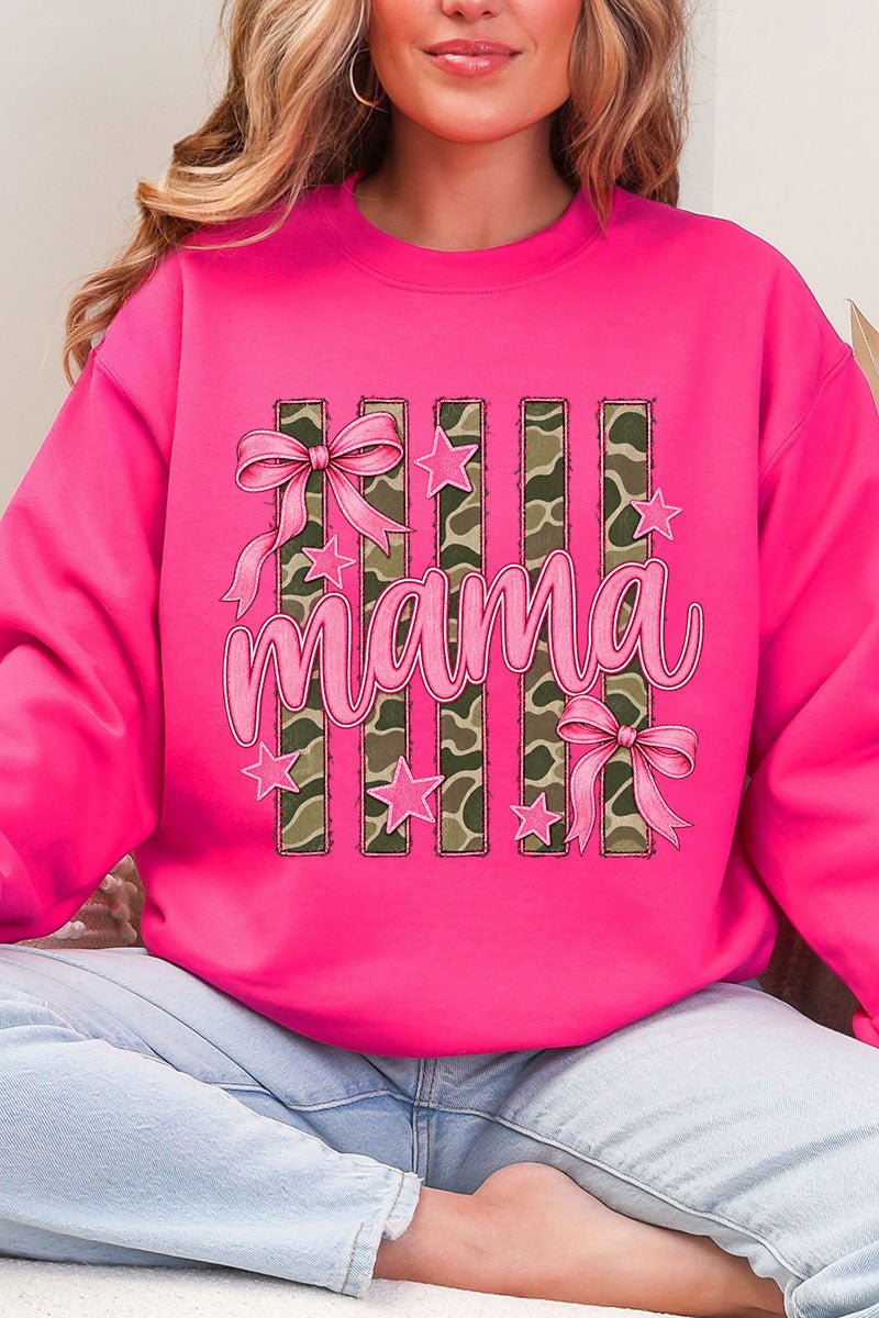 Camo Cutie Mama Heavy Blend Crew Sweatshirt product image 6