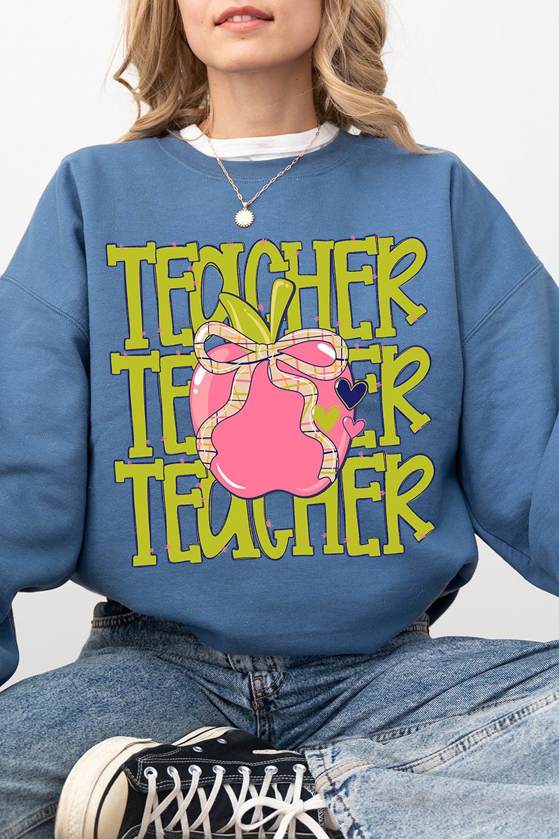 Apple For The Teacher Heavy Blend Crew Sweatshirt product image 1