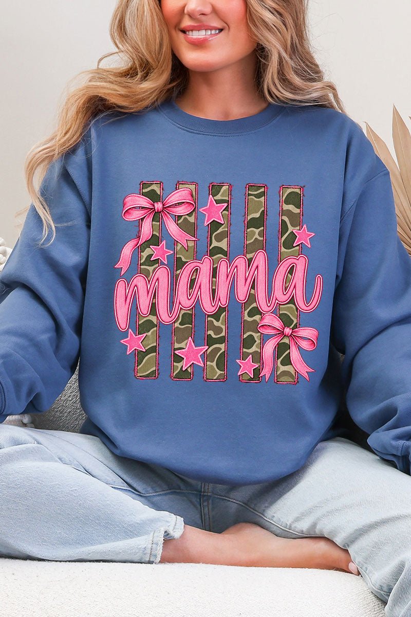Camo Cutie Mama Heavy Blend Crew Sweatshirt product image 7