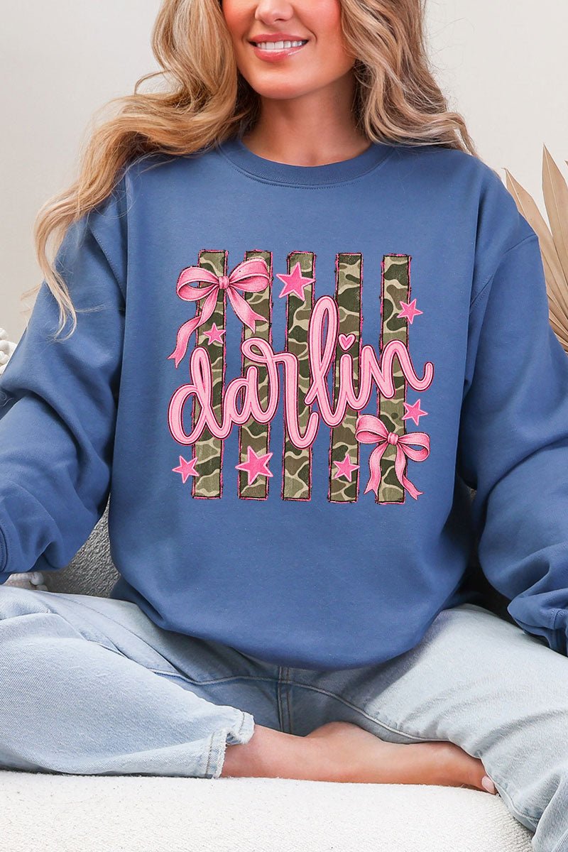 Pink Southern Darlin Heavy Blend Crew Sweatshirt product image 6
