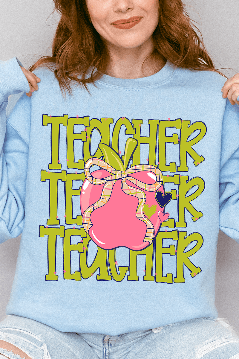 Apple For The Teacher Heavy Blend Crew Sweatshirt product image 6