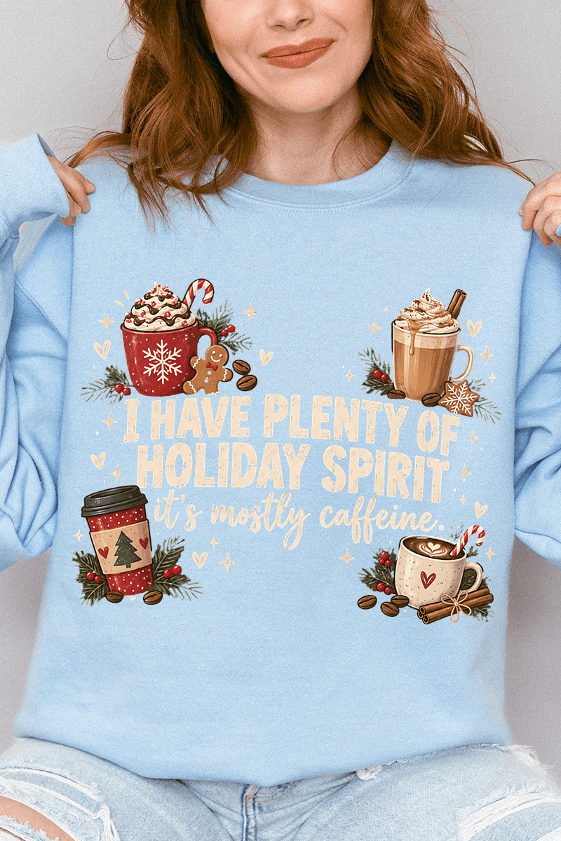 Caffeinated Holiday Spirit Heavy Blend Crew Sweatshirt product image 5
