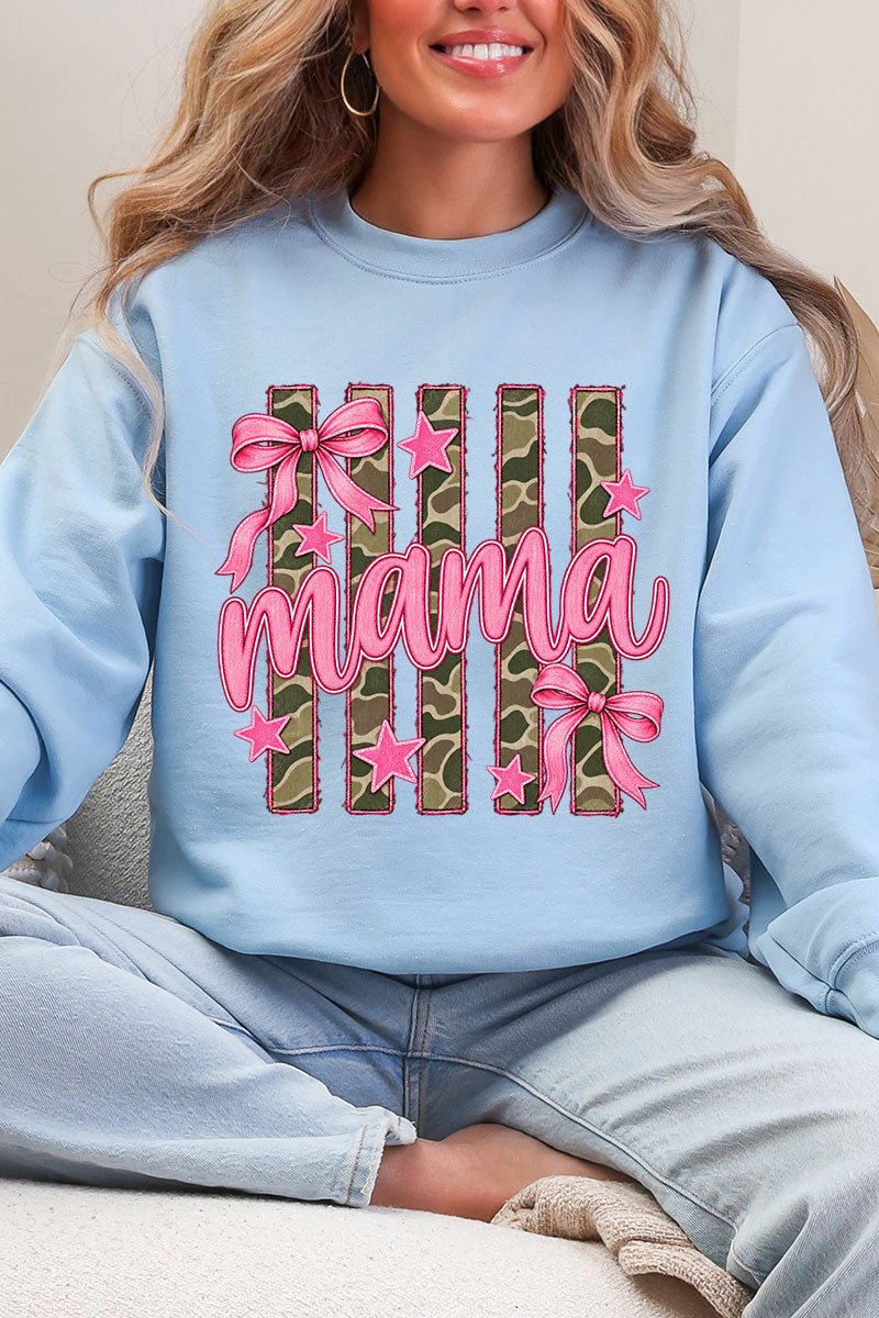 Camo Cutie Mama Heavy Blend Crew Sweatshirt product image 1