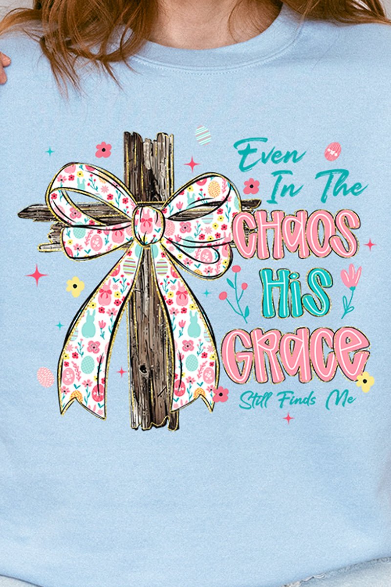 In The Chaos Coquette Cross Heavy Blend Crew Sweatshirt product image 2