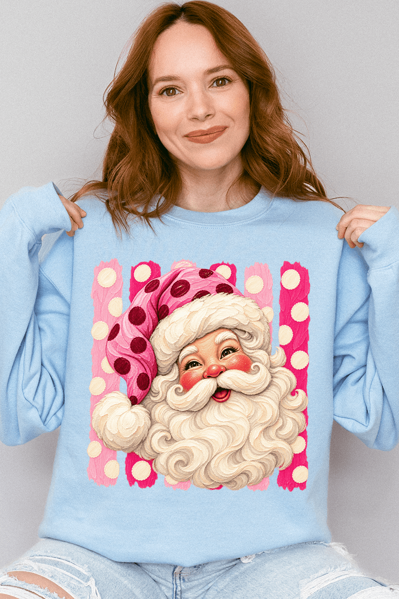 Pink Dot Jolly Santa Heavy Blend Crew Sweatshirt product image 5